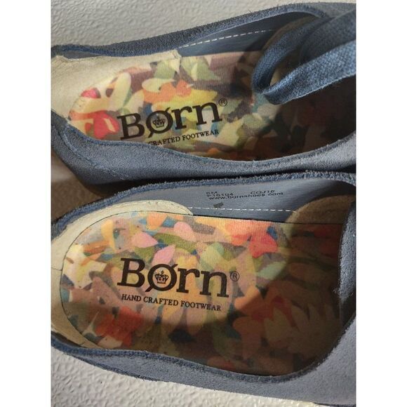 BORN Blue Suede Leather Capela Sneakers Size 8M - Picture 4 of 16